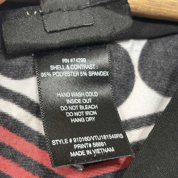 En Focus Women Polka Dot Stripe Sleeveless Dress Aline Sundress Statement 14W - Picture 5 of 7